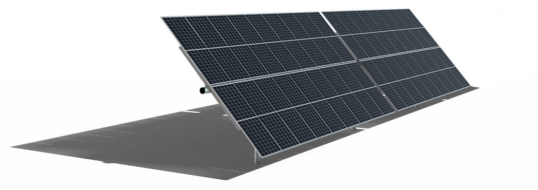 Monoline+ tracker for large-format high-power modules