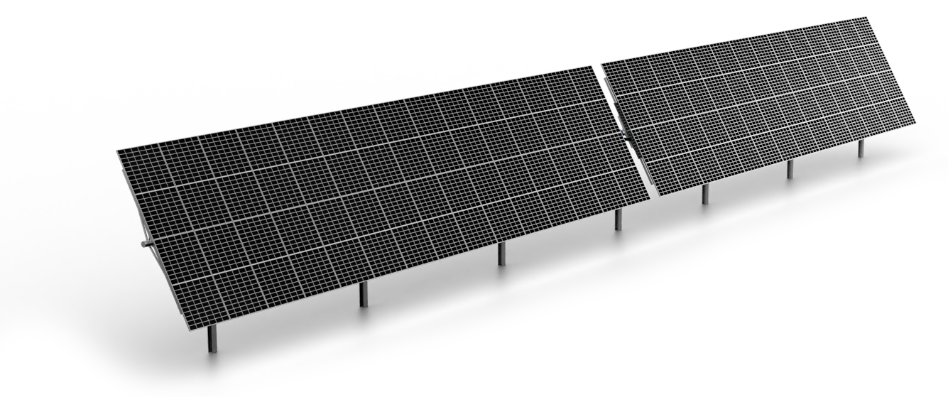 Monoline+ 2P solar tracker render