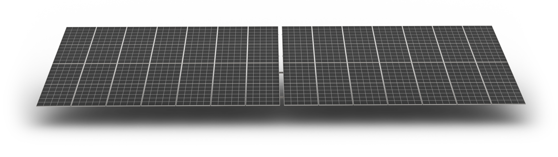 SolarFix fixed-tilt structure render