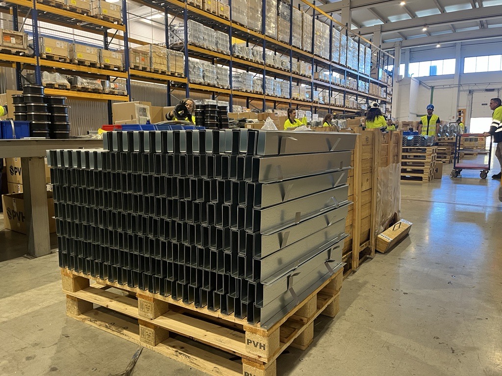 preensamblaje de PVH Trackers